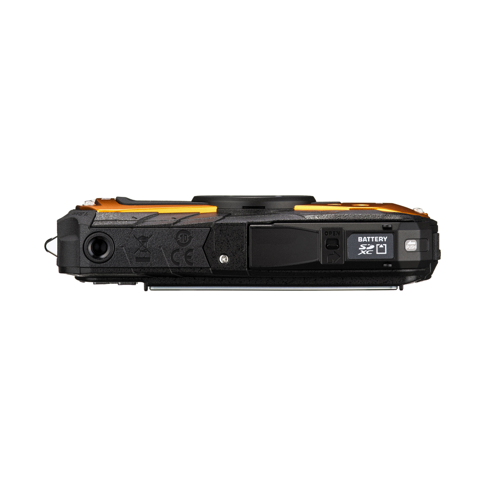 Водонепроницаемый фотоаппарат Ricoh WG-80 оранжевый с черным